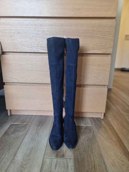 Massimo Dutti кожени ботуши/ чизми pазмер 39