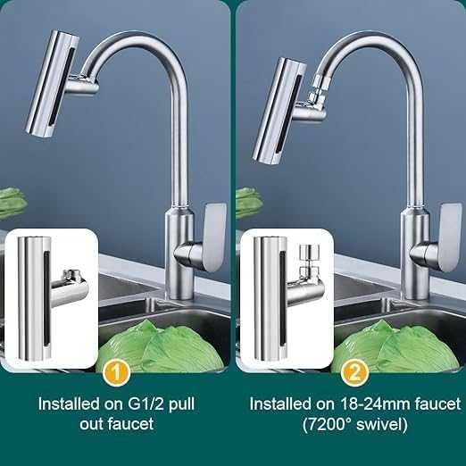 360° Удължител за смесител 3 в 1 ,3 режима на работа