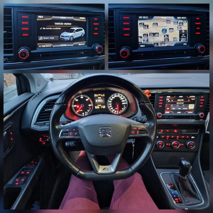 Seat Leon FR 2.0Tdi 184cp Euro6 DSG !Leduri Matrix / Piele+Alcantara