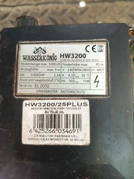Motor de hidrofor