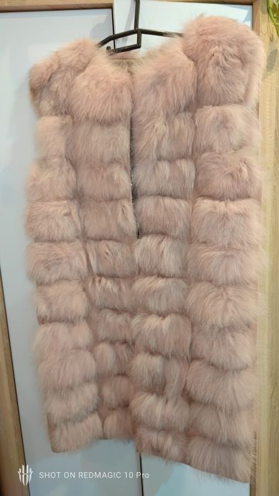 Меховая жилетка натуралка новая размер до 2XL