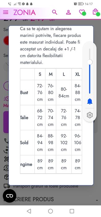 Vând rochie mărime 42/xl