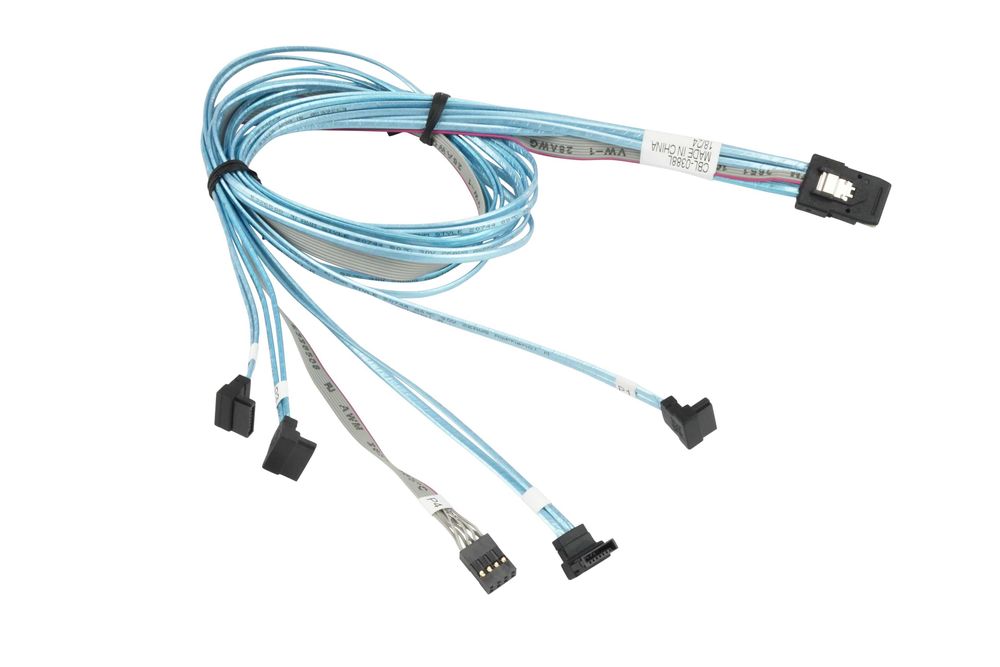 Supermicro CBL-0388L - SFF‑8087 to 4 SATA Right Angle 70/70/90/90cm