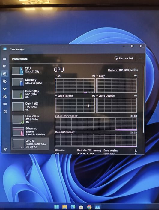 Vand PC Gaming RX 580 8gb i3 10100f 8gb ram ddr4