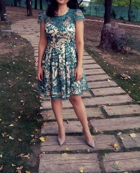 Rochie ocazie verde turcoaz