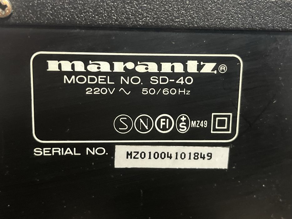 Deck Marantz SD-40+Tuner Marantz ST-50 impecabile