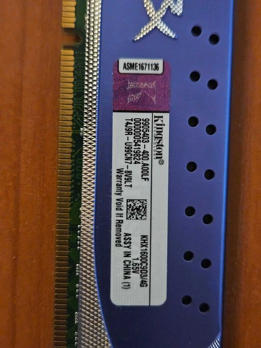 RAM памети 4GB Kingston HyperX DDR3 8GB ( 2 x 4GB )