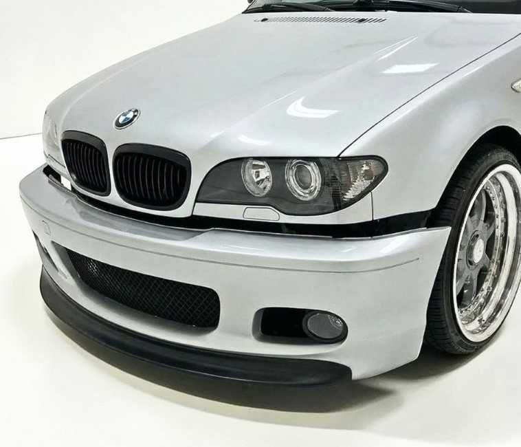 Цсл преден лип спойлер за бмв е46 м тех 2 в2 / Bmw E46 CSL M tech 2 Lip Spoiler v2 / добавка за предна броня / нож