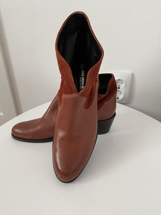 Cizme Hugo Boss orange
