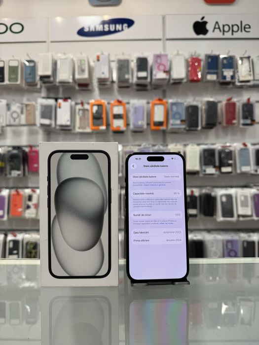 Iphone 15/128Gb/80% / 1 an garantie / Future Gsm Mobile