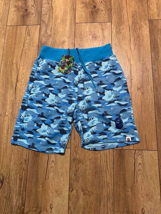 Bape Fire Camo Sky Blue Shorts