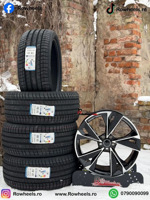 Jante AUDI 22 R22 A6 A7 A8 Q3 Q5 Q7 Q8 22 R22 Black Anvelope Vara/iarna Roti Audi 22 complete