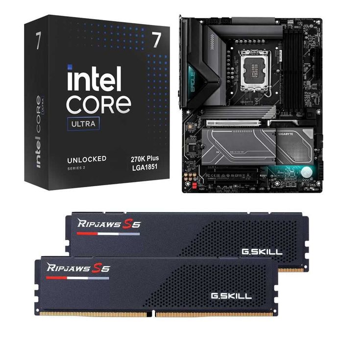Intel Core Ultra 7 270K Plus, 32GB DDR5, Gigabyte Z890 Eagle