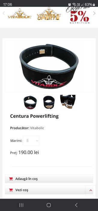 Centură sală nouă