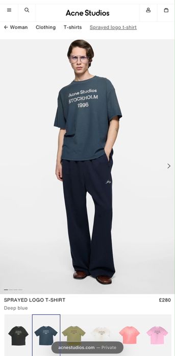 оригинал футболка Acne studios