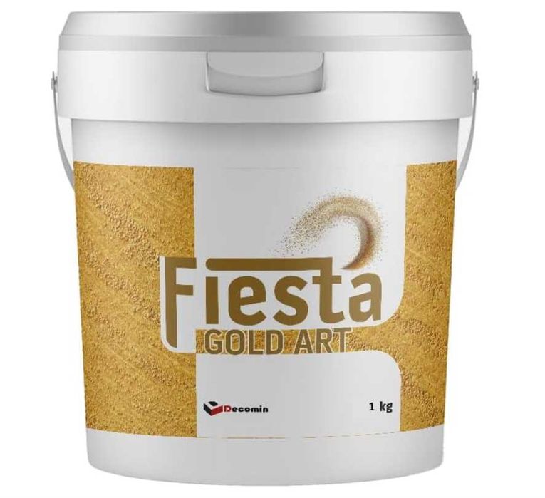 Vopsea decorativă aurie cu efect sidefat – Fiesta Gold Art 1kg