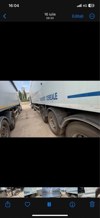 Semiremorca MEGA light 55 m3/schimb cu buldoexcavator