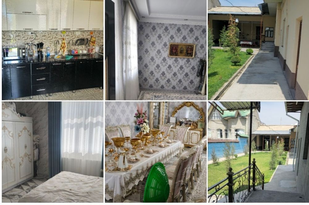 Hovli 8 xona 2 ta oshxona 2 ta padval 2 sanuzel