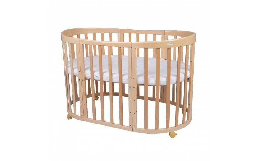 Кошара за Бебе Смарт 7в1 Овал, Детско Легло 0-10 год. - Цвят Натурал