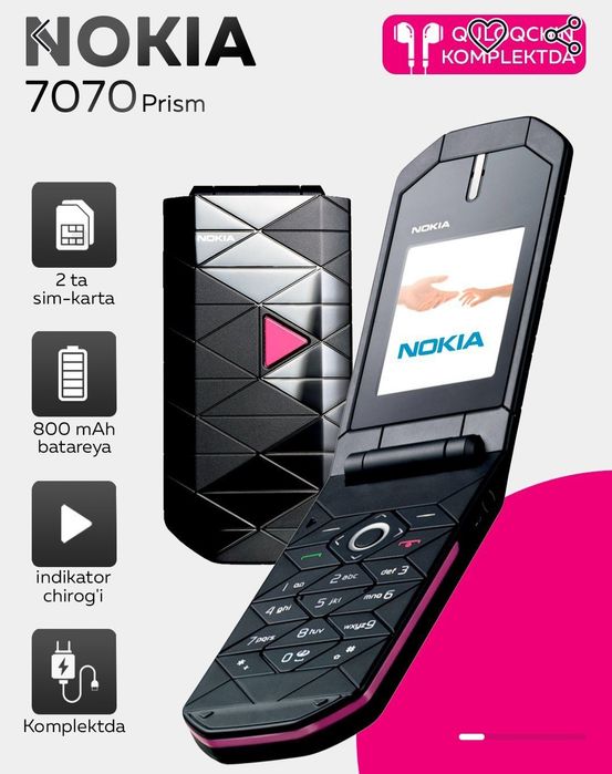 Абсалютно новый Nokia 7070 Prism | Mutlaqo Yangi Raskladushka