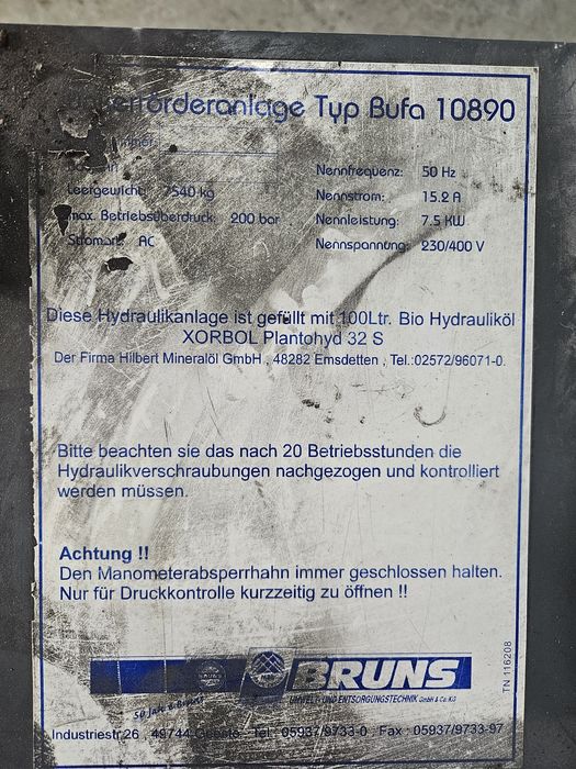 Unitate hidraulica, pompa hidraulica