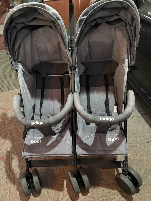 Коляска для двойни, двойная