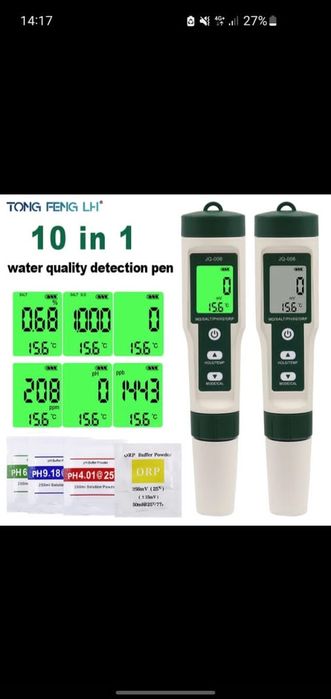 5 в 1 TDS/ES/PH соленость/измеритель температуры цифровой