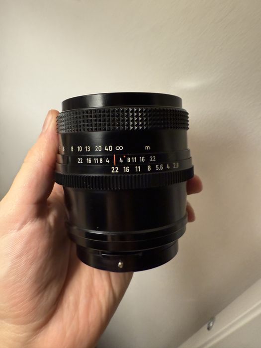 Biometar 120mm f2.8 red MC Pentacon Six Carl Zeiss Jena medium format