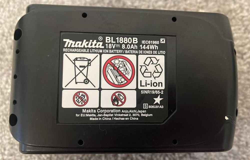 Acumulator LXT Makita BL1860B 18V - 8 Ah