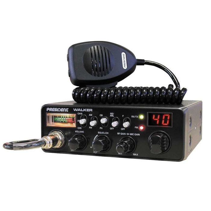 Statie radio CB, President Walker, antena Midland Alan PC8 163cm