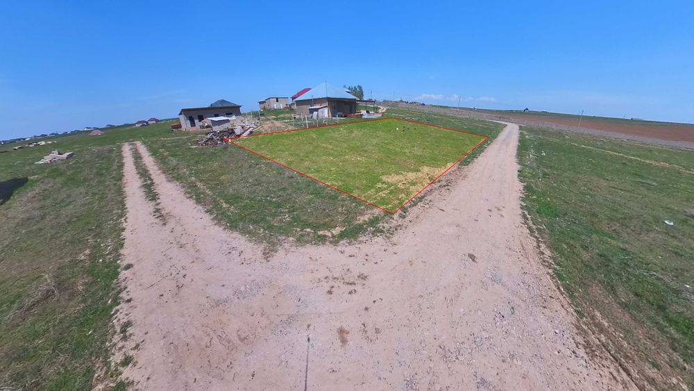 Угловой участок 10 соток (ИЖС) в мкр. Бозарык + ГОТОВЫЙ 3D ПРОЕКТ!