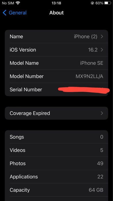 Iphone SE 64 gb LLA идеал 100%