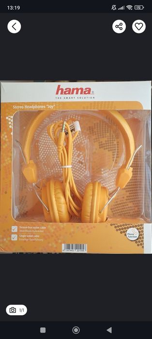 Vand casti stereo Hama
