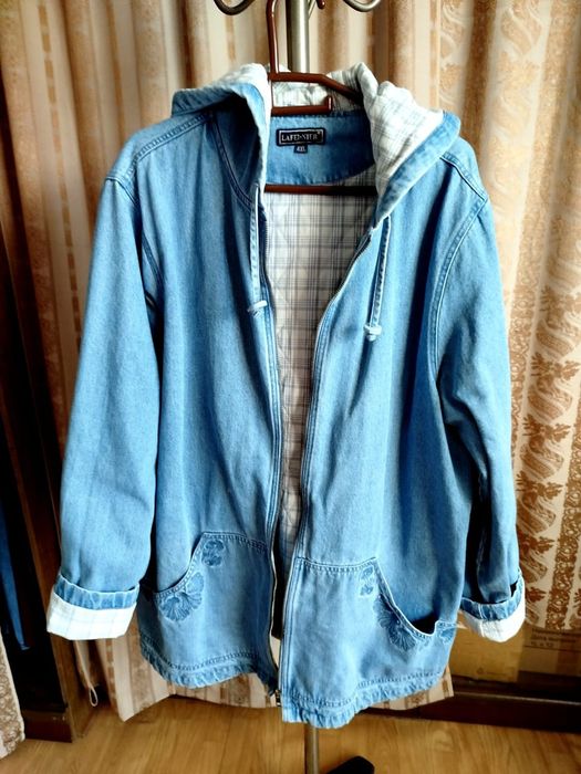 Женская джинсовая одежда, больших размеров