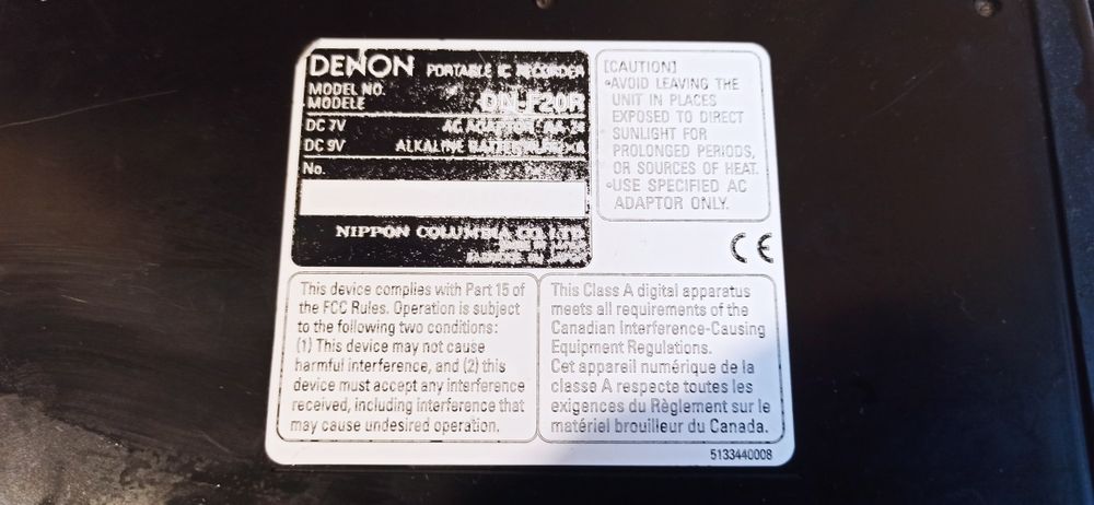 Recorder audio Denon DNF20R precum tascam zoom