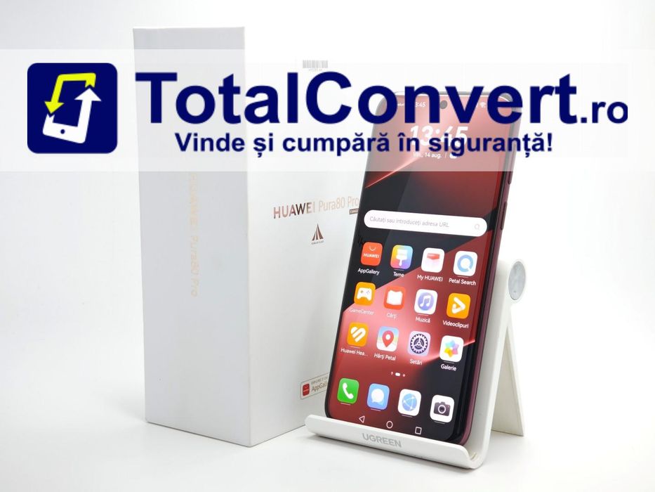 Huawei Pura 80 Pro 512GB Glazed Red 12GB, Garantie 24 luni | #R95033