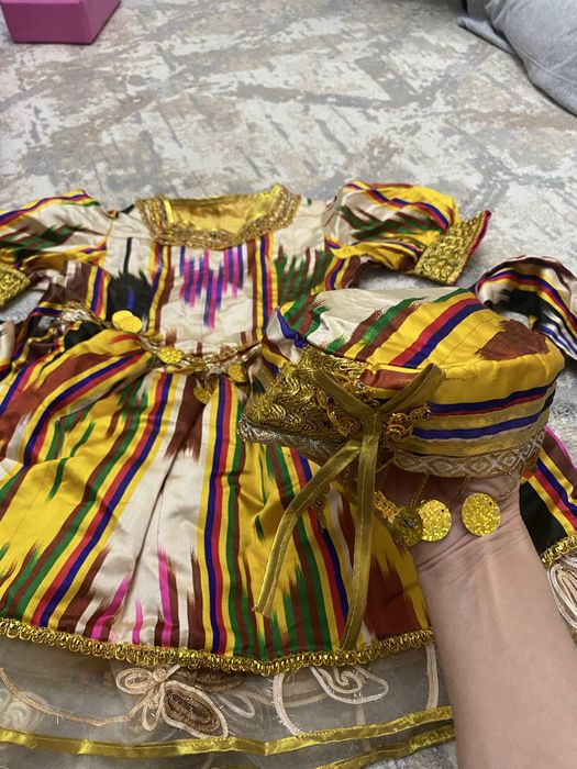 Өзбек ұлттық киімі 5-6 жасқа