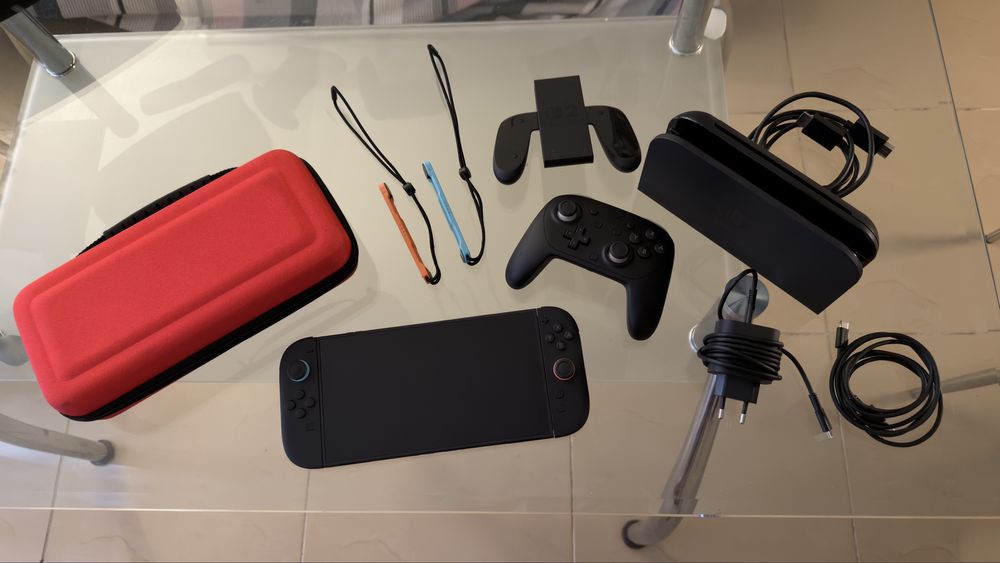Nintendo Switch 2 + Pro Controller + 4 игри + Калъф — Пълен Комплект