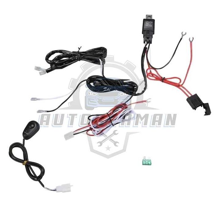 Кабели лед бар окабеляване дистанционно led bar захранване реле бутон