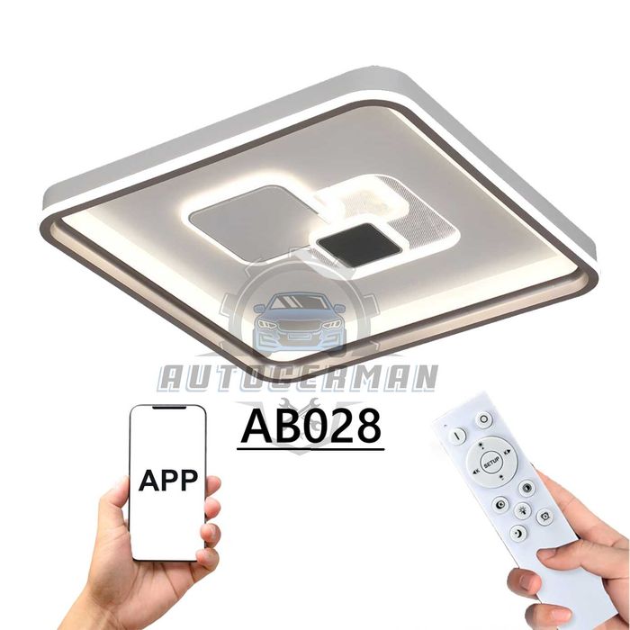 Осветление за тавана 100w Стилен дизайн квадратна форма лампа