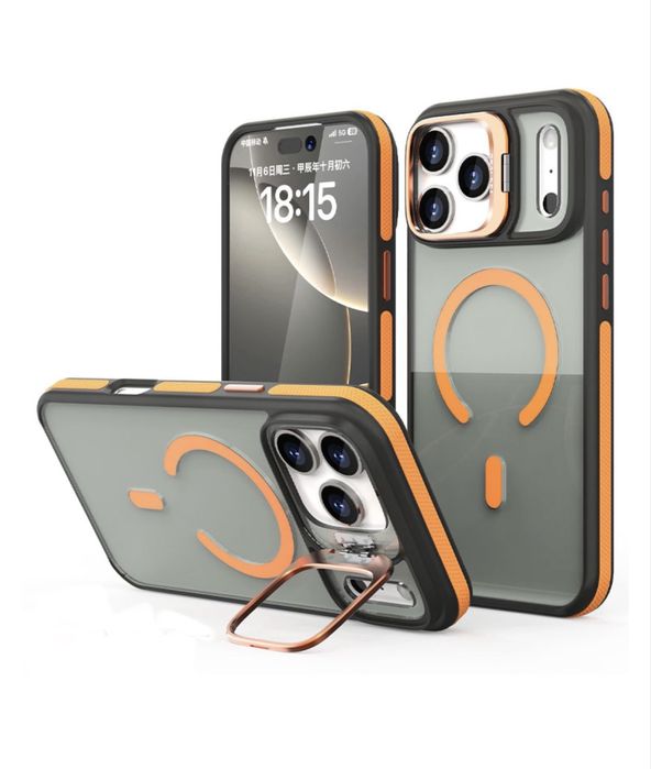 Husa Incarcare Magsafe Stand Folie Iphone 17 17 AIR 17 PRO 17 PRO MAX