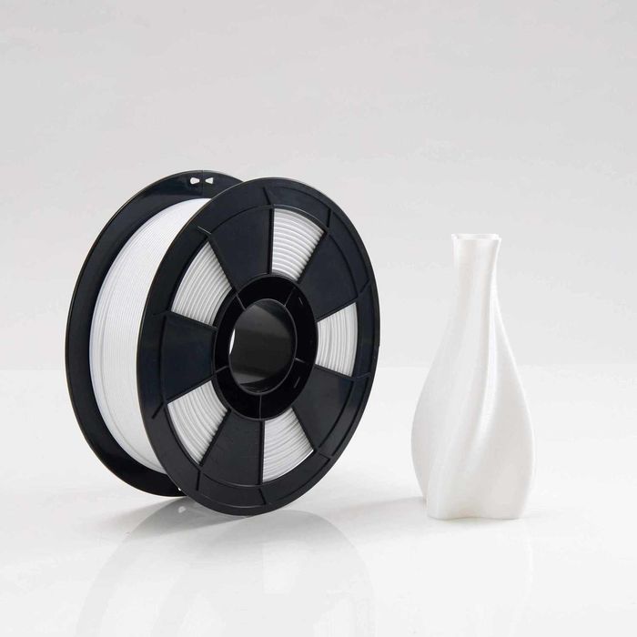 Белый PETG пластик для 3D принтера 1.75