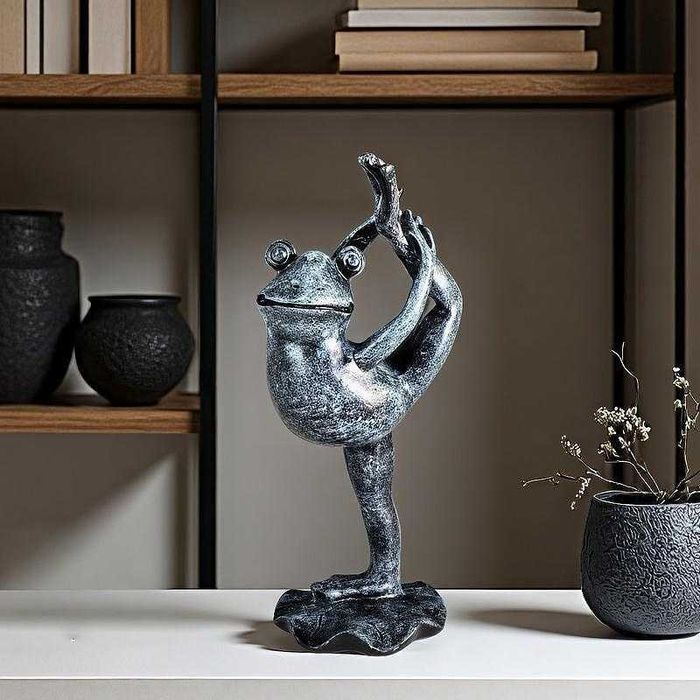 Нова Статуетка Йога Жаба - 3 варианта - Декорация Жабка
