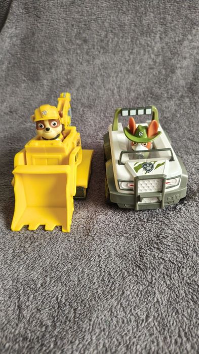 Masini cu figurine Rubble/Tracker, Paw Patrol