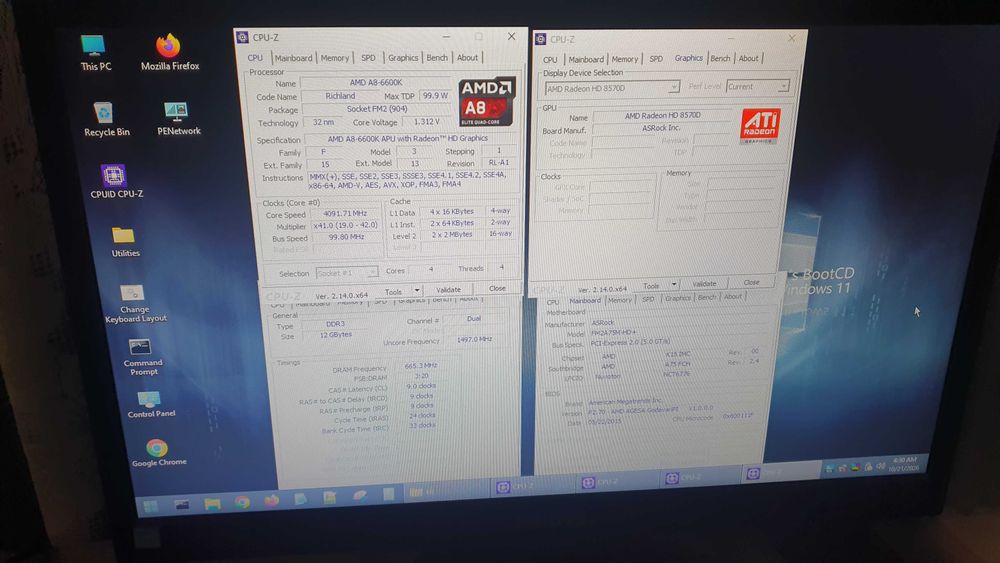 kit amd a8 6600k + placa de baza + cooler + 12gb ram