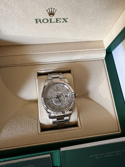 Rolex Sky-Dweller 42mm White Gold bezel