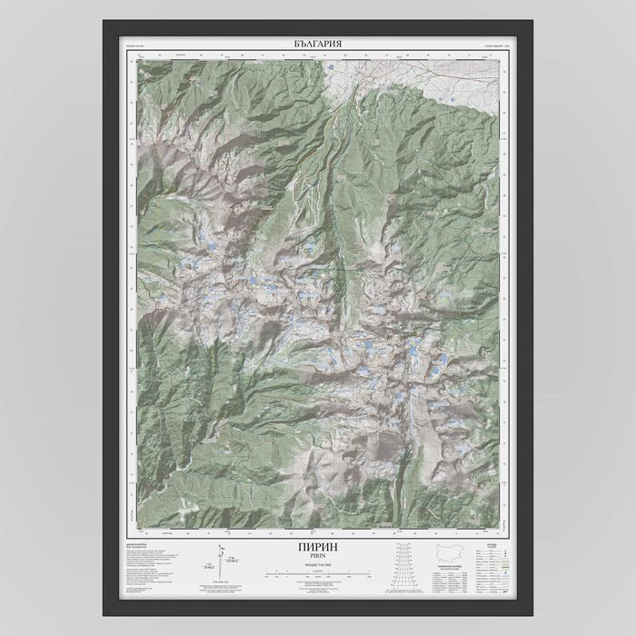 Плакати - Планински карти – 5 планини