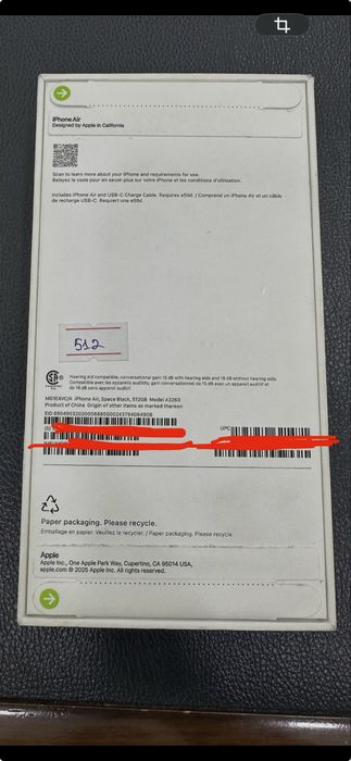 Iphone 17 Air Black 512 Gb