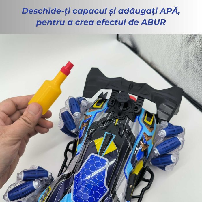 Masinuta cu Telecomanda si Senzor de Mana ROSU si ALBASTRU