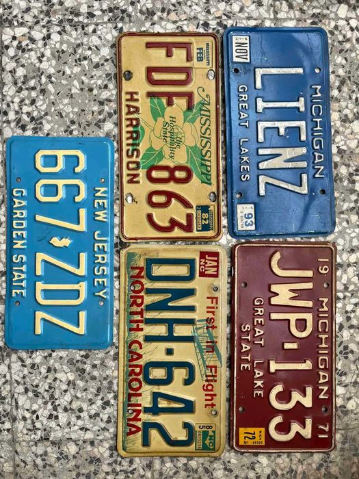 Американски регистрационни табели